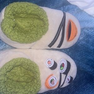 Sushi slippers!!(size 5W)